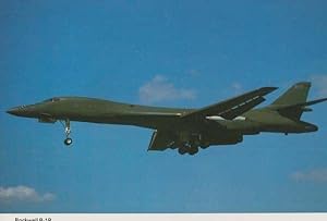 Rockwell B-1B Stealth Bomber Military USA Air Force Plane Photo Postcard