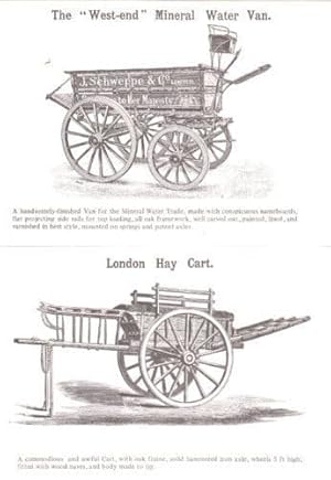 Image du vendeur pour London Vivctorian Water Van Cart Farming Hay Farmers Transport Postcard s mis en vente par Postcard Finder