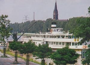 Thomas Muller Restaurant Warsteiner In German Steamer Advertising Rare Postcard