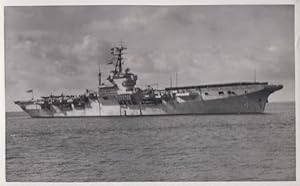 HMS Ocean Navy Military War Ship Vintage Plain Back Postcard Old Photo