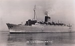 RMS Caronia Real Photo Old Postcard