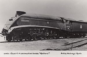 10460 Train A4 Locomotive 60022 Mallard Train Real Photo Postcard