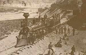 Imagen del vendedor de Train on Railroad at Palisades Green River Charles Savage RPC Postcard a la venta por Postcard Finder
