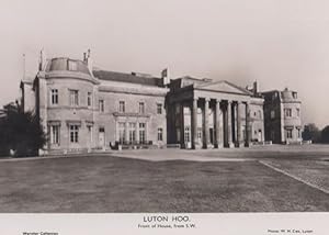 Luton Hoo Front Of House The Wernher Collection Real Photo Postcard