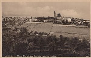 Mount Sion Jerusalem Real Photo Postcard