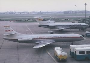 Iberia Caravelle EC-ATX 1968 at Heathrow Airport Limited Edition of 300 Postcard