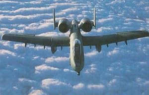 Thunderbolt A10 USAF Lancaster Lincolnshire Military Plane Photo Postcard