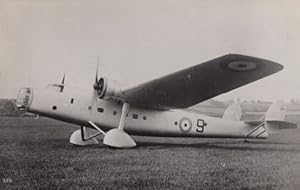 Bristol 130 Bombay Prototype WW2 Plane Military Aircraft War Real Photo Postcard