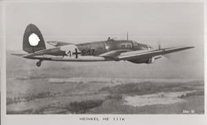 Heinkel HE 111 German War Military Plane Aircraft Rare Vintage Postcard