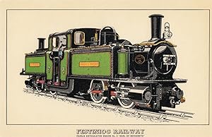 Festinog Railway Gwynedd Earl Of Merioneth Train Postcard