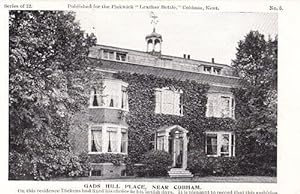 Cobham Kent Childhood Charles Dickens House Rare Pickwick Postcard