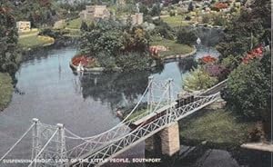 Southport Suspension Bridge Lancashire Photo Postcard