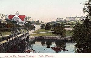 Kelvingrove Park Tea Rooms Cafe Old Glasgow Scotland Scottish Antique Postcard