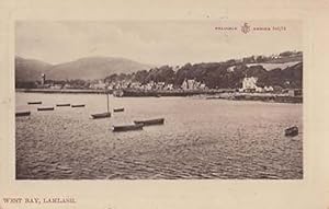 Lamlash Boat Ship Isle Of Arran Scotland Antique Scottish Postcard