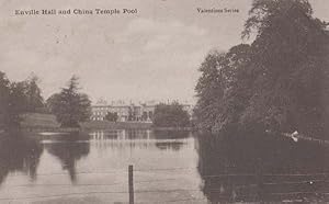 China Temple Pool River Surrounding Enville Hall Staffs Old Antique Postcard