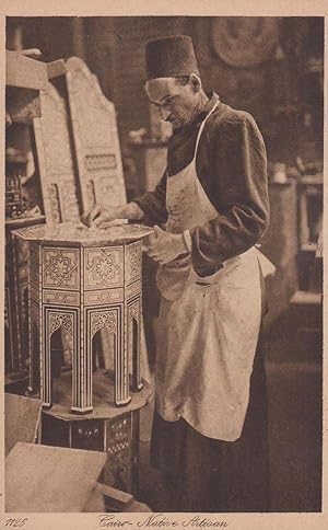 Cairo Native Artisan Pottery Worker Maker Antique Postcard