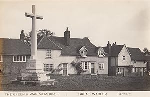 Great Warley Memorial Brentwood Essex Military Real Photo Postcard