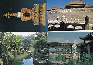 Taihe Chinese China Palace Museum Diamonds Zhan Garden Moucou Lake 4x Postcard s