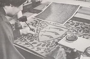 Essex Heraldry Inscription Jacquard Design Halstead Handloom Weavers Postcard
