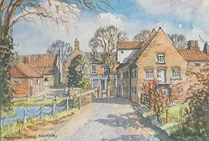 Burnham Overy Watercolour Painting Norfolk Artist Rare Postcard