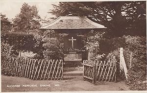 Alcombe Memorial Shrine Somerset Antique Postcard