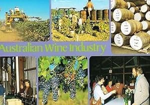 Australia Wine Trade Bottle Alcohol Making Photo Multi View Postcard