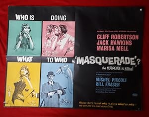 Seller image for Masquerade | Authentic Original British Vintage Movie Sheet Film Cinema Poster for sale by Little Stour Books PBFA Member