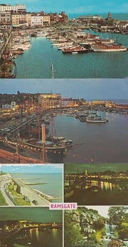 Ramsgate Illuminations Harbour 3x Postcard s