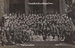 The Choir & Band Giant Nun Nuns Group Photo 1909 Bath Pageant Old RPC Postcard
