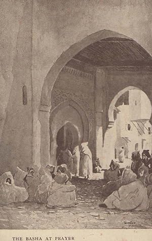 Basha Pasha At Prayer Egypt Egyptian Arab Arabic Hebrew Antique Old Postcard