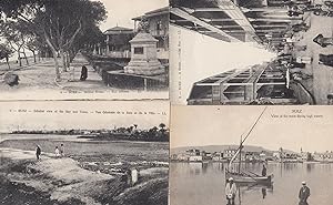 Suez High Waters Egypt Disaster Weather 4x Old Postcard s