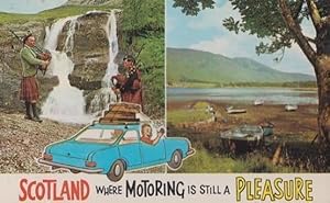 Scotland Where Motoring Through Is Such Fun A Pleasure 1970s Postcard