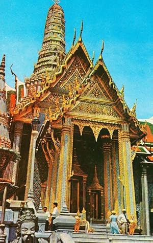 Thailand Thai Emerald Temple Thebpidorn Buddha Vintage Postcard