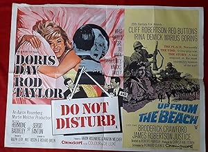 Bild des Verkufers fr Do Not Disturb + Up From the Beach | Authentic Original British Vintage Movie Sheet Film Cinema Poster zum Verkauf von Little Stour Books PBFA Member