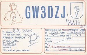 Wales Flintshire Amateur Radio Club QSL Vintage Welsh Postcard