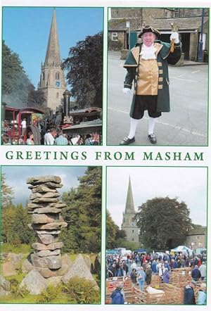 Seller image for Masham Market Town Crier at the Steam Rally Sheep Fair Yorkshire Postcard for sale by Postcard Finder