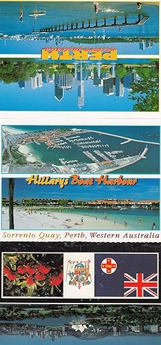 Hillarys Boat Harbour Perth Australia 3x Postcard s