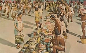 Mexico Mexican Market Place At Tlatelolco 1960s Postcard