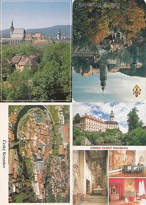 Cesky Krumlov 4x Czech Republic Postcard s