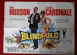 Seller image for Blindfold | Authentic Original British Vintage Movie Sheet Film Cinema Poster for sale by Little Stour Books PBFA Member