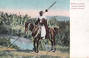 Bedouin Warrior Arab Antique Postcard