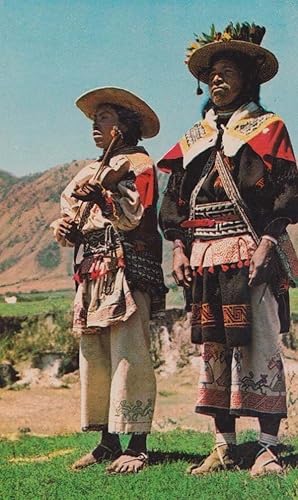 Mexico Mexican Nayar Mountains People Tribe Fashion Postcard