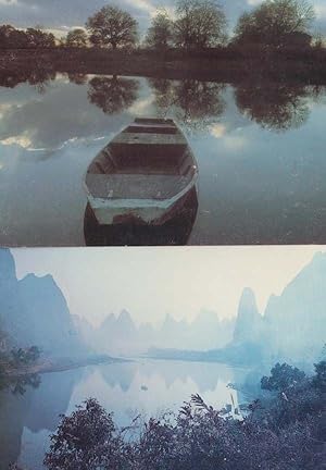 Xialong China Chinese Scenery Rare View + Fishing Boat Postcard