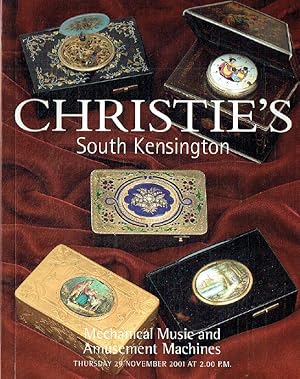 Christies November 2001 Mechanical Music & Amusement Machines