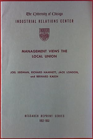 Seller image for Management views the Local Union. for sale by biblion2