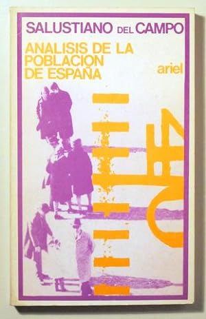 Seller image for ANLISIS DE LA POBLACIN DE ESPAA - Madrid 1972 for sale by Llibres del Mirall