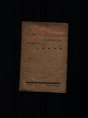 Immagine del venditore per Le opere minori di Dante Alighieri IV venduto da Librodifaccia