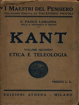 Image du vendeur pour Kant Vol. II: Etica e Teologia mis en vente par Librodifaccia