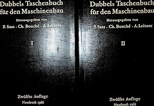 Dubbels Taschenbuch für den Maschinenbau komplett in 2 Bänden