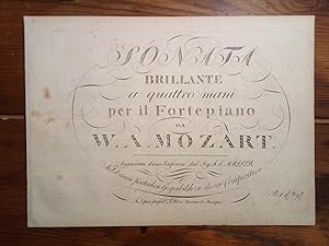 Immagine del venditore per Sonata Brillante a quattro mani per il Forte Piano. Aggiustata d'una Sinfonia dal Sig. A. E. M�ller. venduto da F�lix ALBA MALZIEU